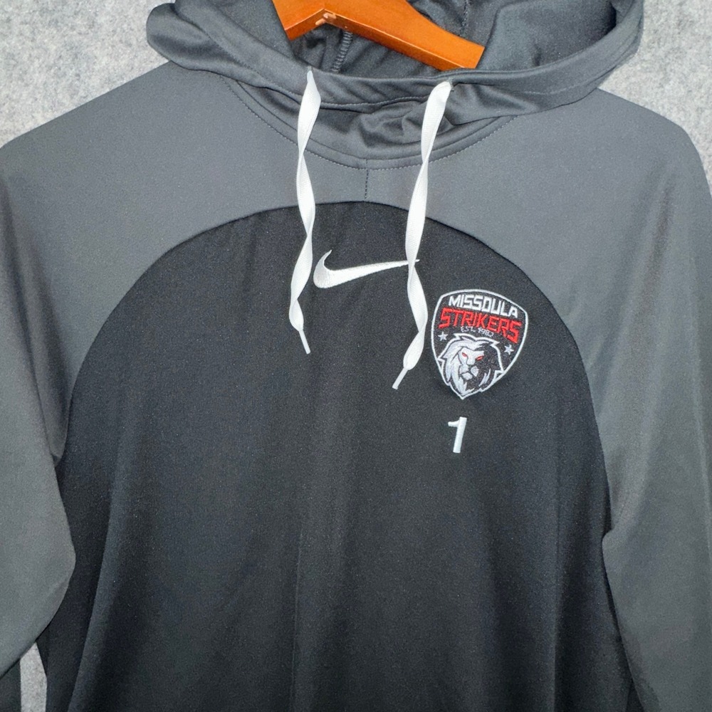 Nike Hoodie Mens L Black DH9232-011 Missoula Strikers Soccer Dri-FIT Training